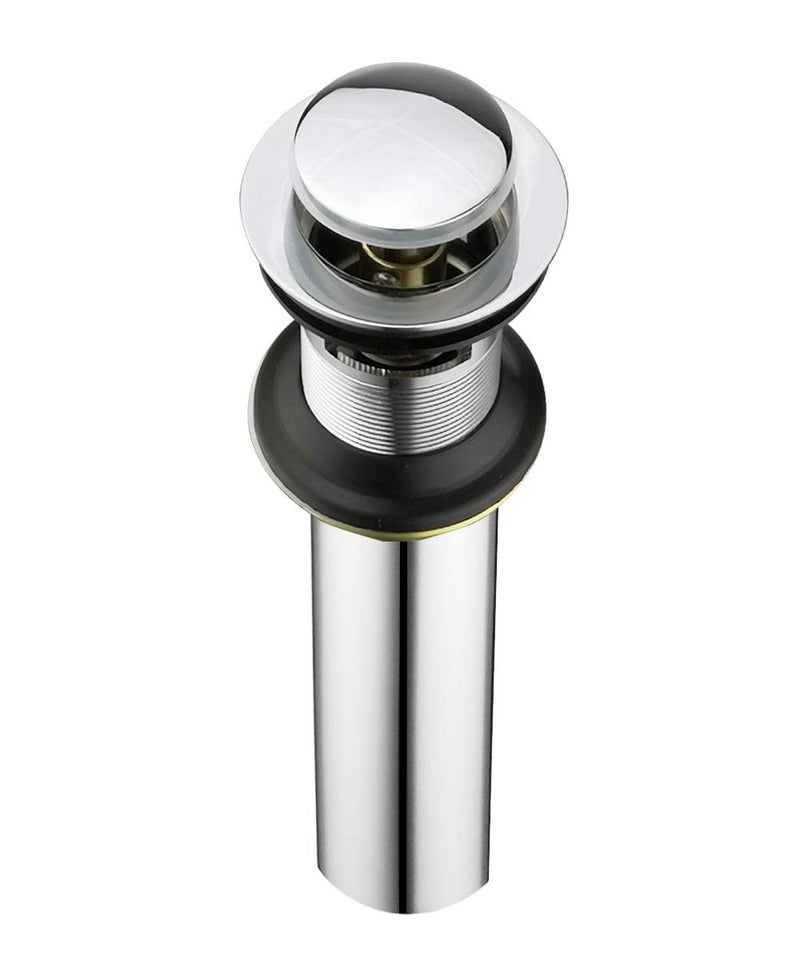Purelux Bathroom Sink Drain Stopper Faucet Vanity Sink Pop Up Drain Assembly with Overflow, Chrome Finish - Image 5